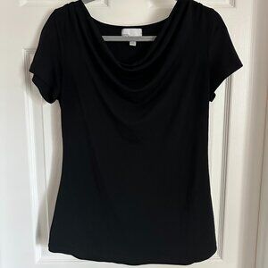 Cowl Neckline Neck Nordstrom Rack Black Top Work Top Office Top